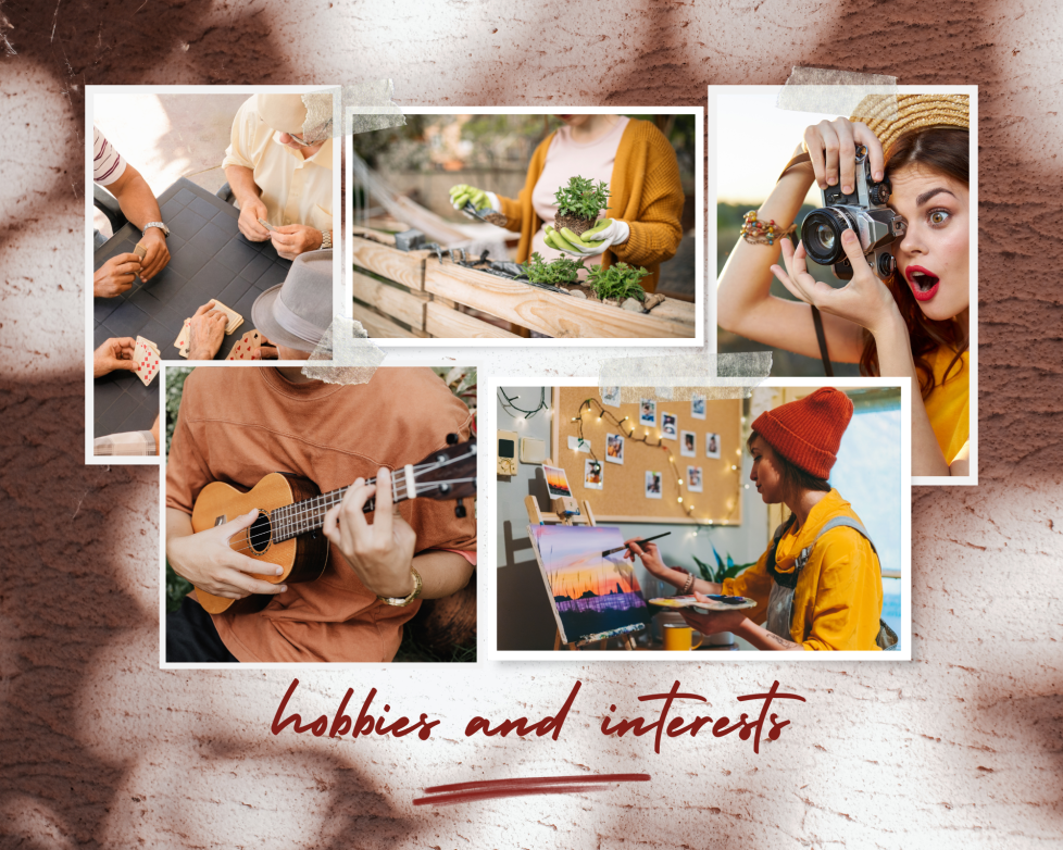 hobbies and interests hobbies and interests